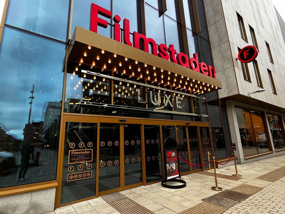 Biografen Filmstaden Luxe Uppsala i Uppsala län